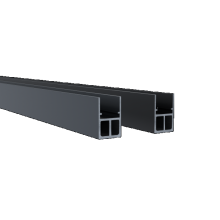 Boston Alum. Versterkt Prof. RAL9005 2,5x3,5x175cm t.b.v. vert.