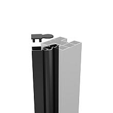 Boston Alum. Hoekprofiel variabel RAL9005  lengte 200cm