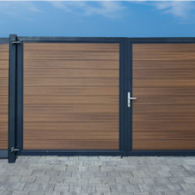 Boston Poort dubbel groot max. (B) 400cm x (H) 200cm incl. insteekslot *maatwerk*