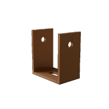 Brise Soleil U-Beugel Teak p/16st.