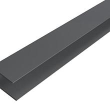 WEO35/60 Alum. F-Profiel Dark Grey 6,5x8,5cm lengte 300cm