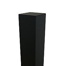 Boston Alum. Poortpaal RAL9005 9x9x275cm, dikte 4mm