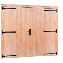 Douglas Deur dubbel dicht zwart beslag 255x209cm blank