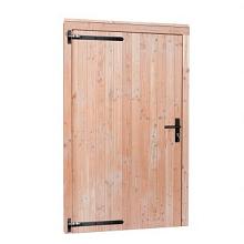 Douglas Deur enkel dicht zwart beslag 110x214,5cm linksdr. blank