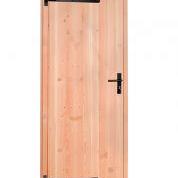 Douglas Deur enkel dicht zwart beslag 90x201cm linksdr. blank