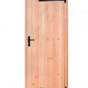 Douglas Deur enkel dicht zwart beslag 90x201cm rechtdr. groen geïmpr.