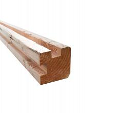 Douglas Paal sleuf hoek 9,5x9,5x300cm t.b.v. 28mm blank