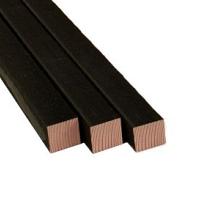 Douglas Paal 4,5x4,5x300cm zwart gesp.