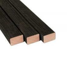 Douglas Regel 4,5x7x250cm zwart gedomp.