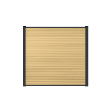 WPC Scherm Modern Cedar 180x180cm (incl. 12st. board/u-lijst./connect./stab. lijst)