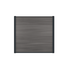 WPC Scherm Modern Dark Grey 180x180cm (incl. 12st. board/u-lijst./connect./stab. lijst)