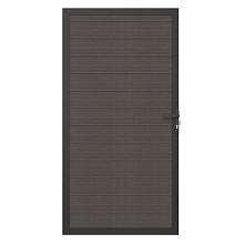 NewTechWood Poort Vlak Hor. Silver Gray alum. frame 100x195cm