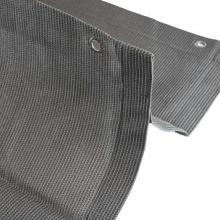 Harmonicadoek Grijs 290x300cm incl. bevestigingsmat.
