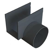 ACO Slim-Line zij-uitloop 80mm
