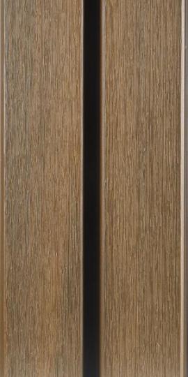 WPC Gevelbekl. WEO60 Teak 3,3x17 (14) cm lengte 390cm (brandkl. D)