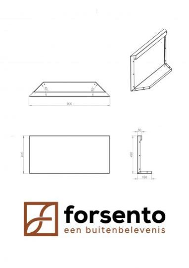 Module+ Corten Paneel D recht 90x42cm