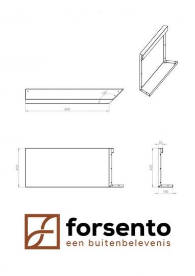 Module+ Corten hoekpaneel-R INW. C 60x28cm
