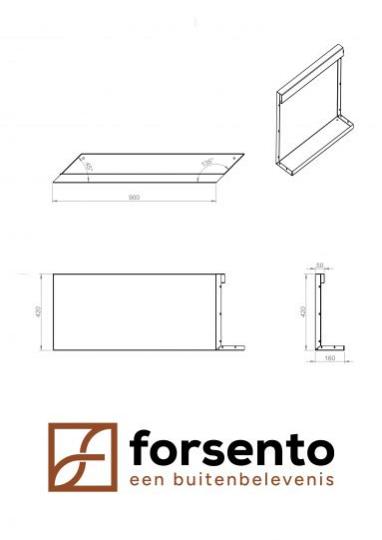 Module+ Corten Paneel-R E 90x42cm
