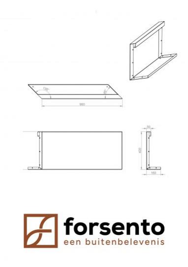 Module+ Corten Paneel-L E 90x42cm