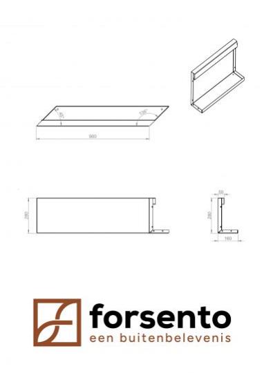 Module+ Corten Paneel-R E 90x28cm