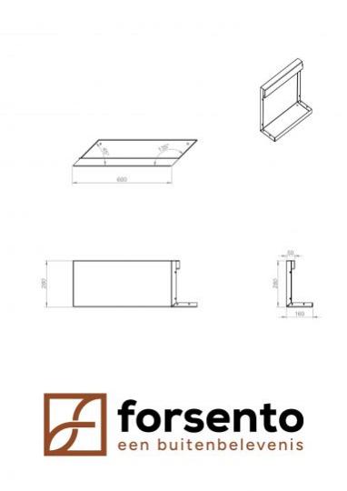 Module+ Corten Paneel-R E 60x28cm
