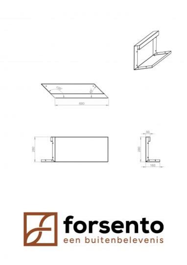 Module+ Corten Paneel-L E 60x28cm
