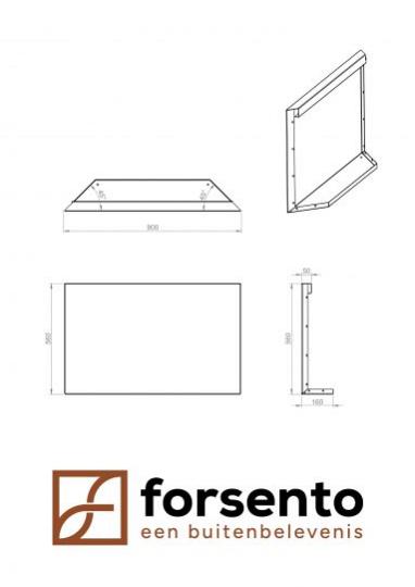 Module+ Corten Paneel D recht 90x56cm