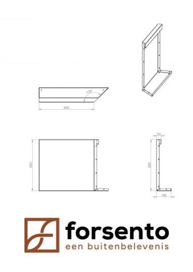 Module+ Corten hoekpaneel-R INW. C 90x56cm