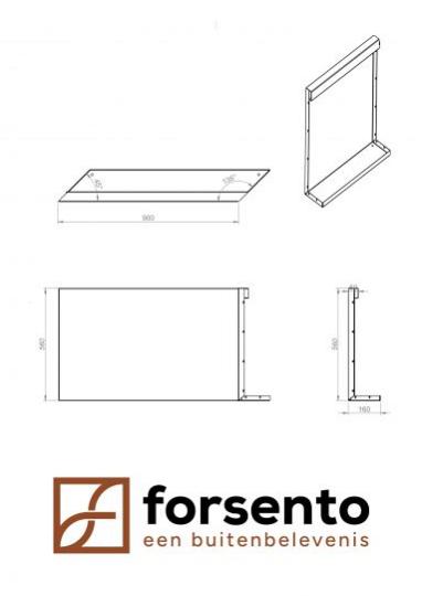 Module+ Corten Paneel-R E 90x56cm