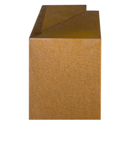 Muurelement Corten overzetstuk hoek 20x30x15,8cm