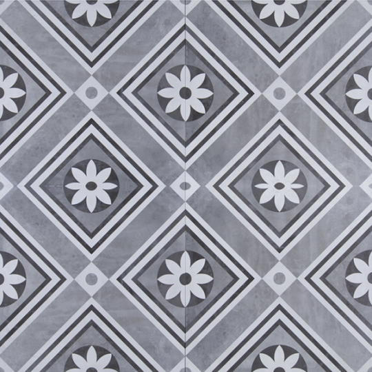GeoCeramica® Concreet Flower décor 60x60x4cm