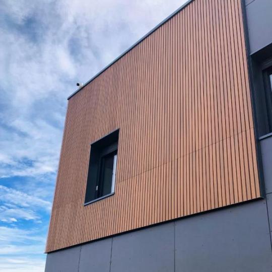 WPC Gevelbekl. WEO60 Teak 3,3x17 (14) cm lengte 290cm (brandkl. D)