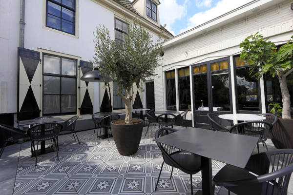 GeoCeramica® Concreet Flower décor 60x60x4cm