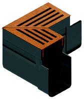 ACO Slim-Line Corten hoekstuk