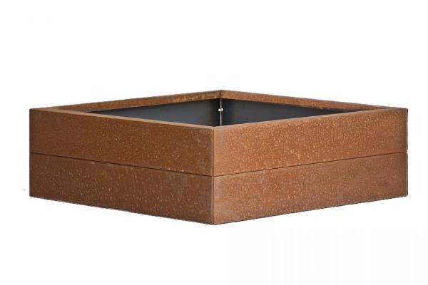 Bloembak Modulair Corten 300x300x28cm