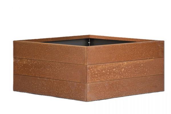 Bloembak Modulair Corten 210x210x42cm