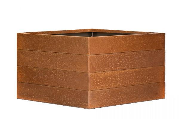 Bloembak Modulair Corten 270x270x56cm