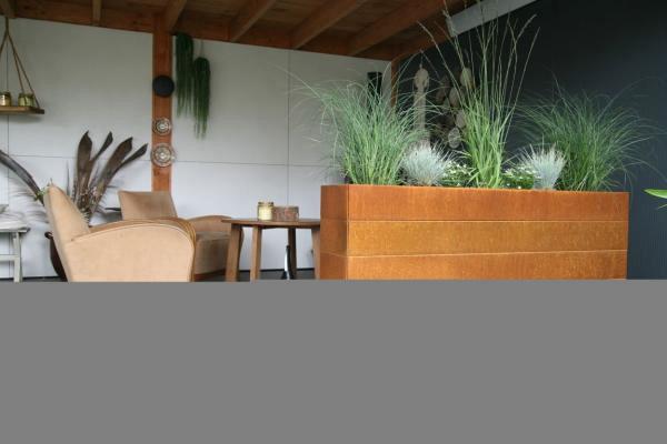 Plantenbak Modulair Corten 150x120x56cm