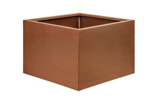 Plantenbak Corten vlak 60x60x40cm