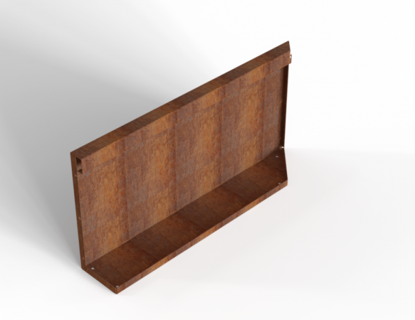 Module+ Corten hoekpaneel-L UITW. B 90x42cm