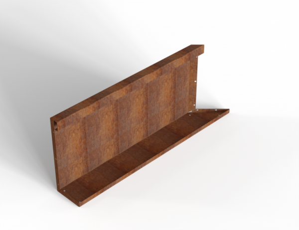 Module+ Corten hoekpaneel-L INW. C 90x42cm
