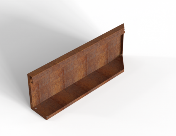 Module+ Corten hoekpaneel-L UITW. B 90x28cm