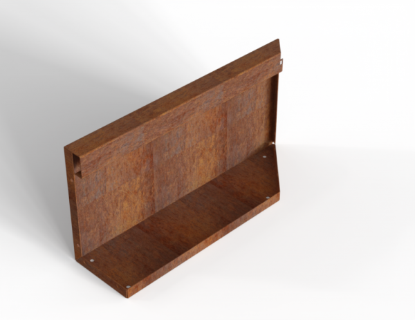 Module+ Corten hoekpaneel-L UITW. B 60x28cm