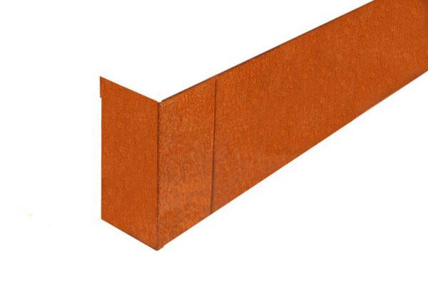 Borderpaneel Single Corten hoekstuk UITW. 15x42x15cm