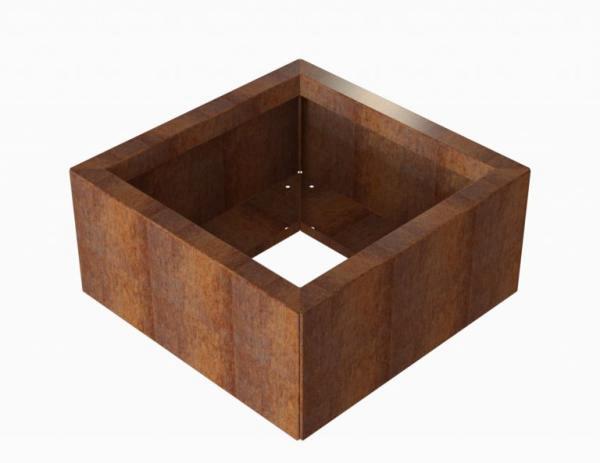 Bloembak Module+ Corten 60x60x28cm
