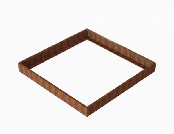 Bloembak Module+ Corten 270x270x28cm