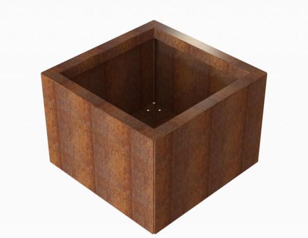 Bloembak Module+ Corten 60x60x42cm