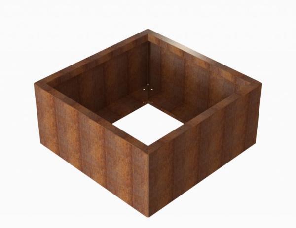 Bloembak Module+ Corten 90x90x42cm