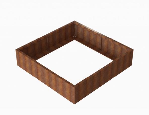 Bloembak Module+ Corten 180x180x42cm
