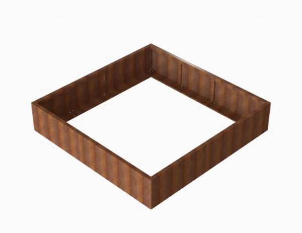 Bloembak Module+ Corten 210x210x42cm